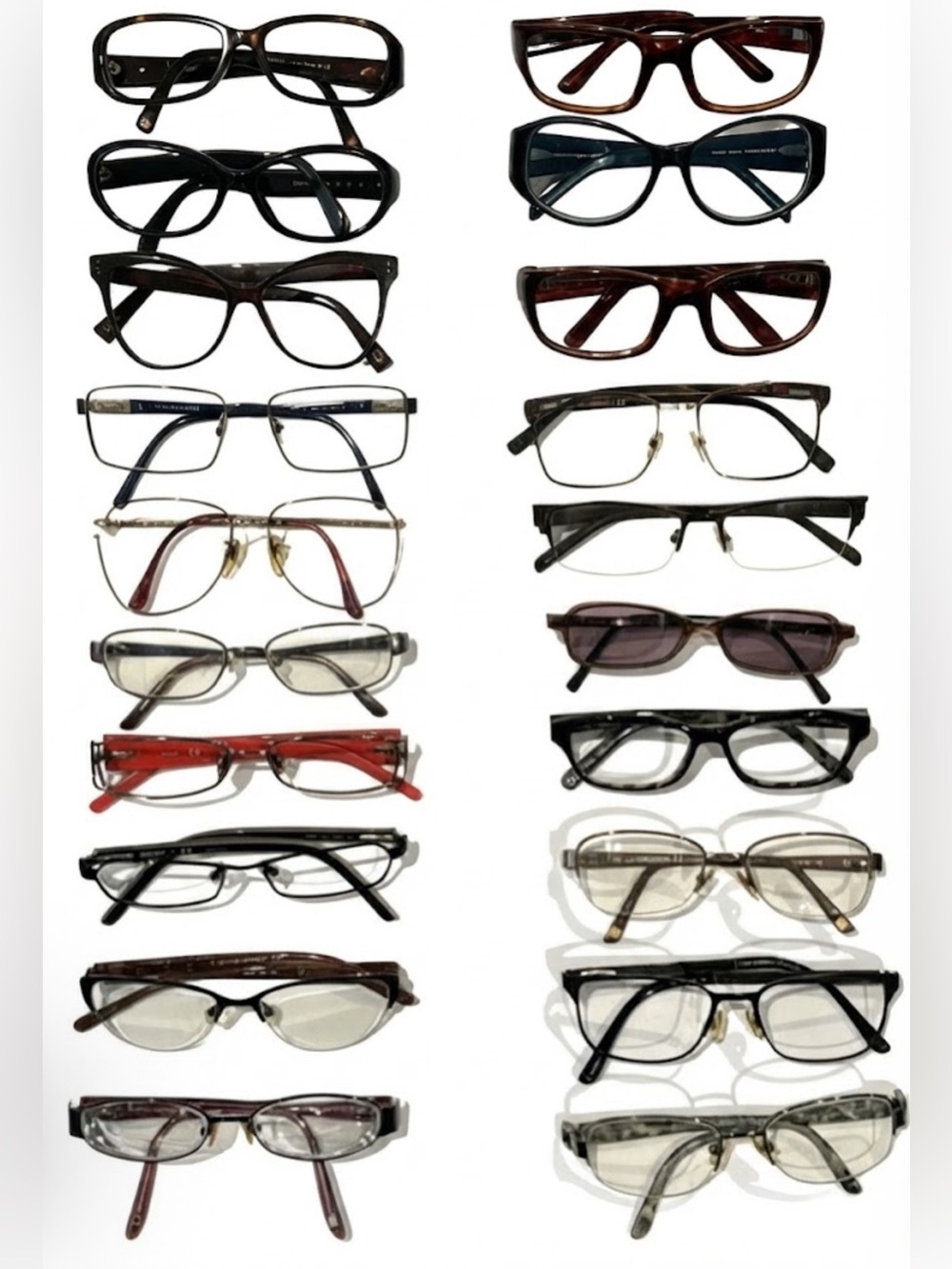 Lot of 24 prescription eyeglasses frames Banana Republic Liz Claiborne & more